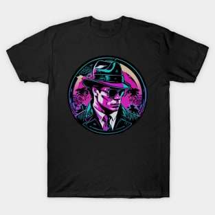 Colorful Miami Gangster Design T-Shirt